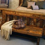 Barnwood Bed Benches
