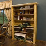 Log Bookcases