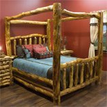 Log Canopy Beds Log Canopy Beds