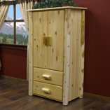 Cedar Log Armoires