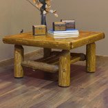 Cedar Log Coffee Table