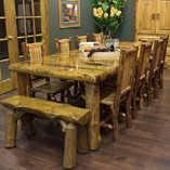 Cedar Log Dining Room Cedar Log Dining Room