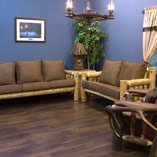 Cedar Log Living Room