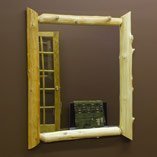 Cedar Log Mirrors