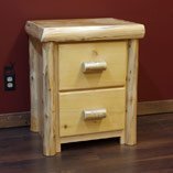 Cedar Log Nightstands