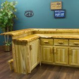 Cedar Log Pub Tables and Bars