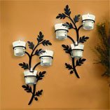 Iron Wall Votive Holders