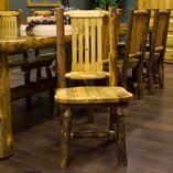 Pine Log Dining Chairs & Benches