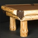 Pine Log Pool Tables