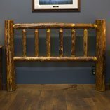 Pine Log Headboards